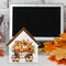 Fall Sign Decor – Pumpkin Harvest Wood Block, Farmhouse Autumn Home Decorations for Desk, Table, or Shelf